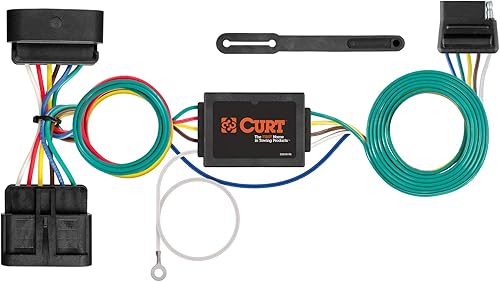 CURT 56510 Arnés de cableado de remolque personalizado de 5 alambres para el lado del vehículo, se adapta a Chevrolet Colorado, GMC Canyon, Isuzu