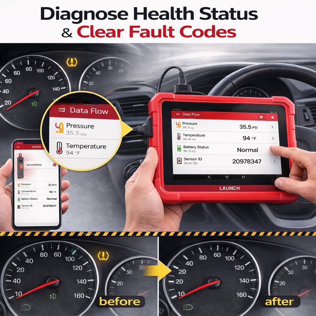 LAUNCH X431 i-TPMS+LAUNCH X-431 TSENSOR-05 TPMS Sensor