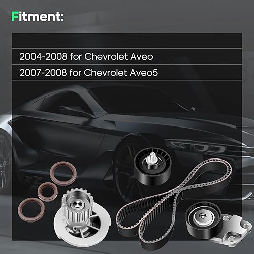 Miniatura 3 de Scitoo New Timing Belt Water Pump Kit Fits 2007 2008 Chevrolet AVEO5 1.6L DOHC L4 16V TBK335 TS26335