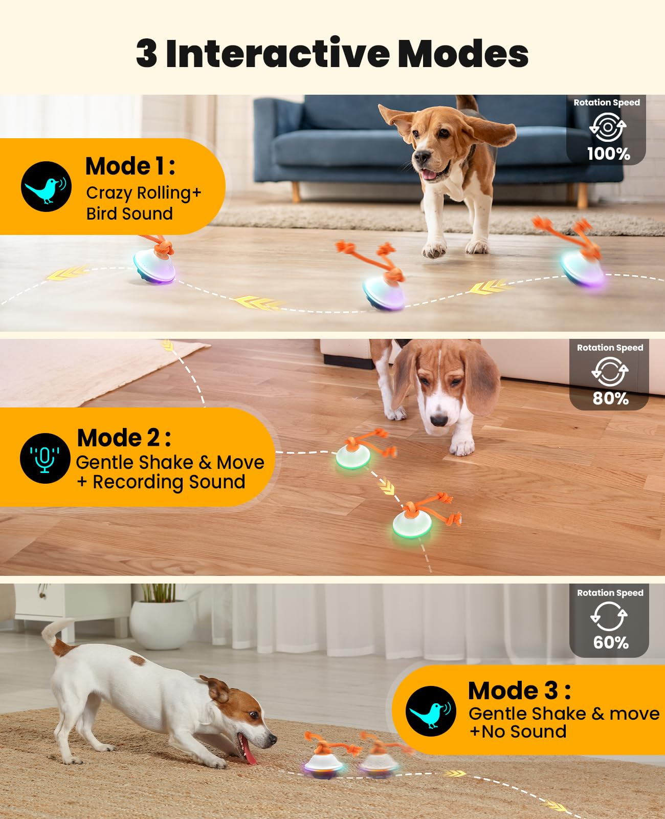 Xeuch Pelota interactiva para perro, color azul