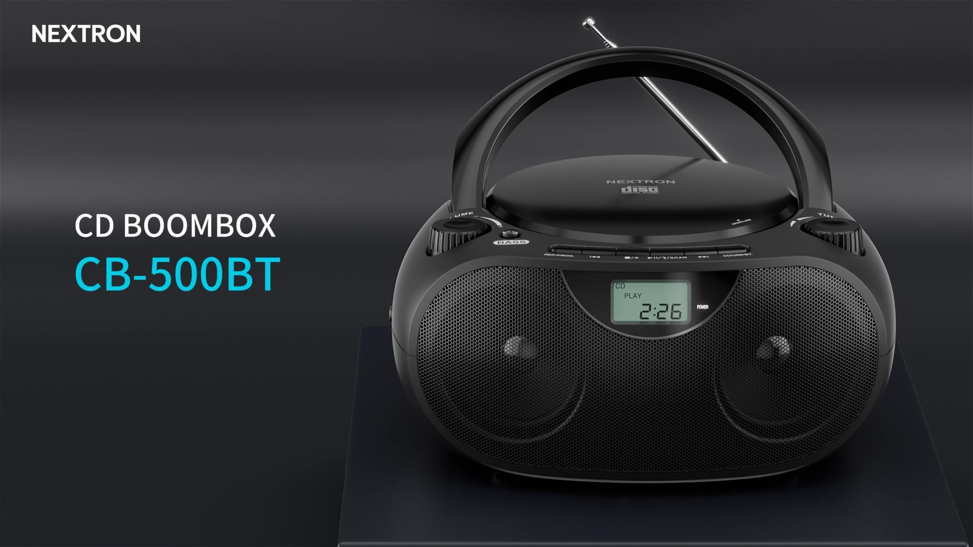 Amazon.com: Nextron Portable CD Player Bluetooth Boombox with AM