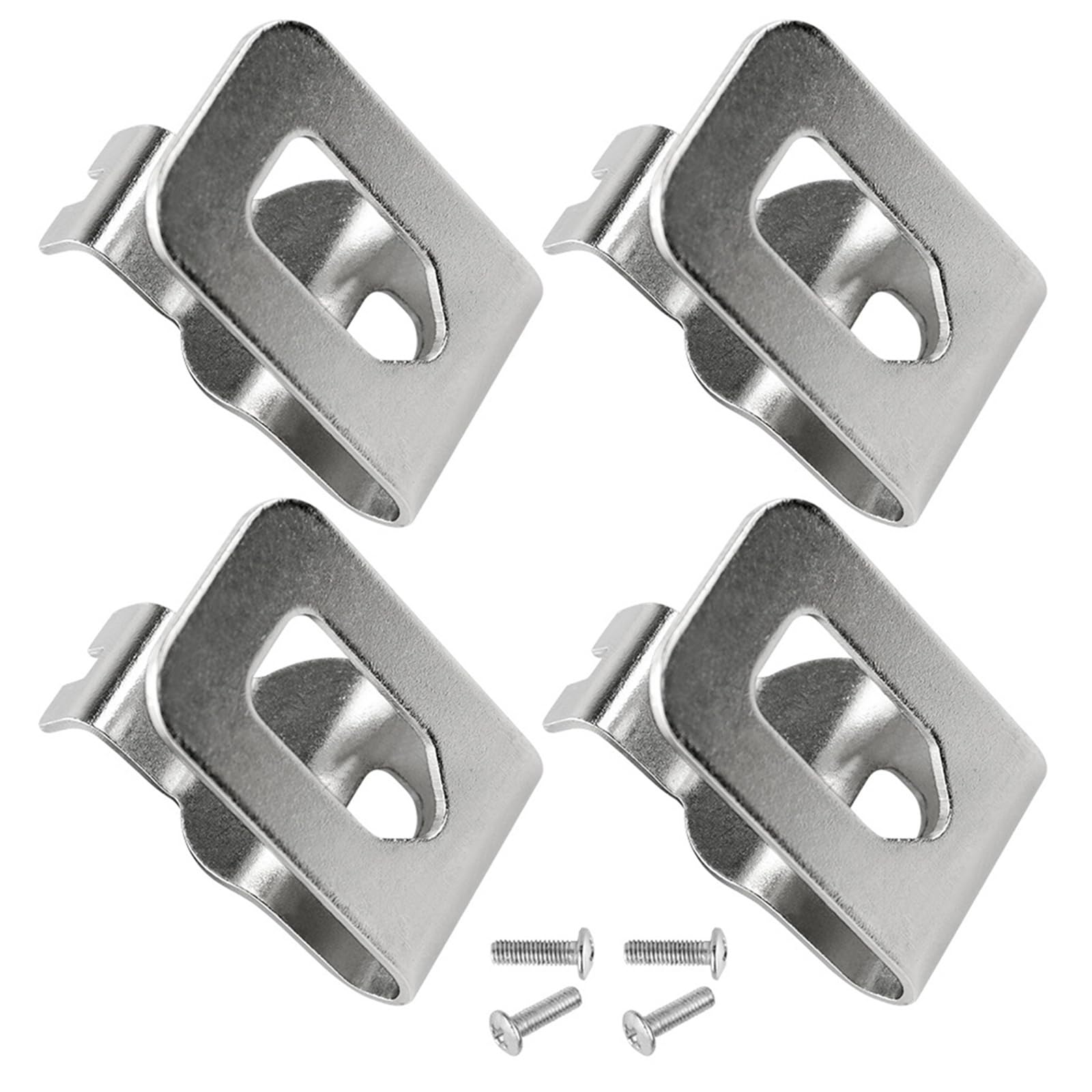 YHAILI 4Pcs N268241 N086039 Stainless Steel Tool Hook Electric Drill Belt Clip for Garage Workshop Organization