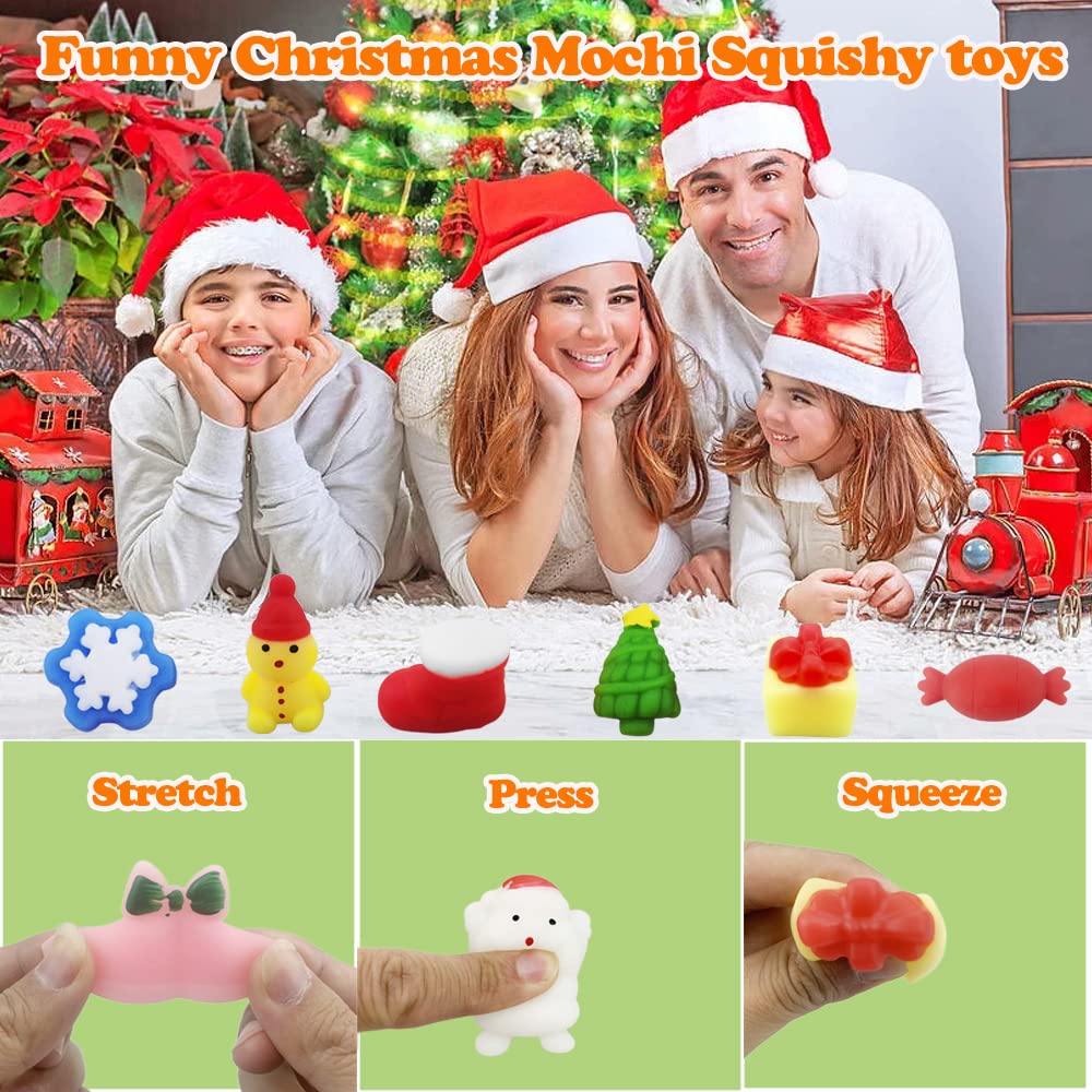 40Pcs Christmas Mochi Squishy Toys - Image 4
