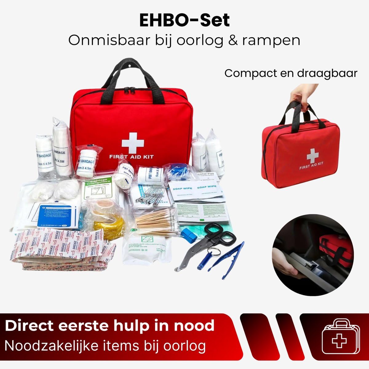 DreamGoods Notfall-Paket für Zuhause 72 Stunden - All-in-One-Überlebenspaket - für Krieg, Stromausfall & bei Katastrophen - 20.000mAh Notfall-Radio Solar Aufziehbar und Akku