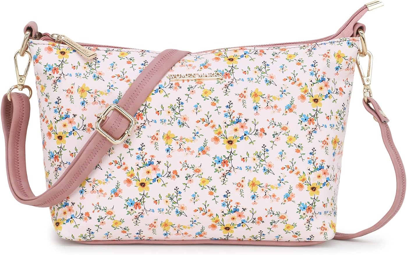 WOMEN'S SLING BAG (WHITE,PINK)