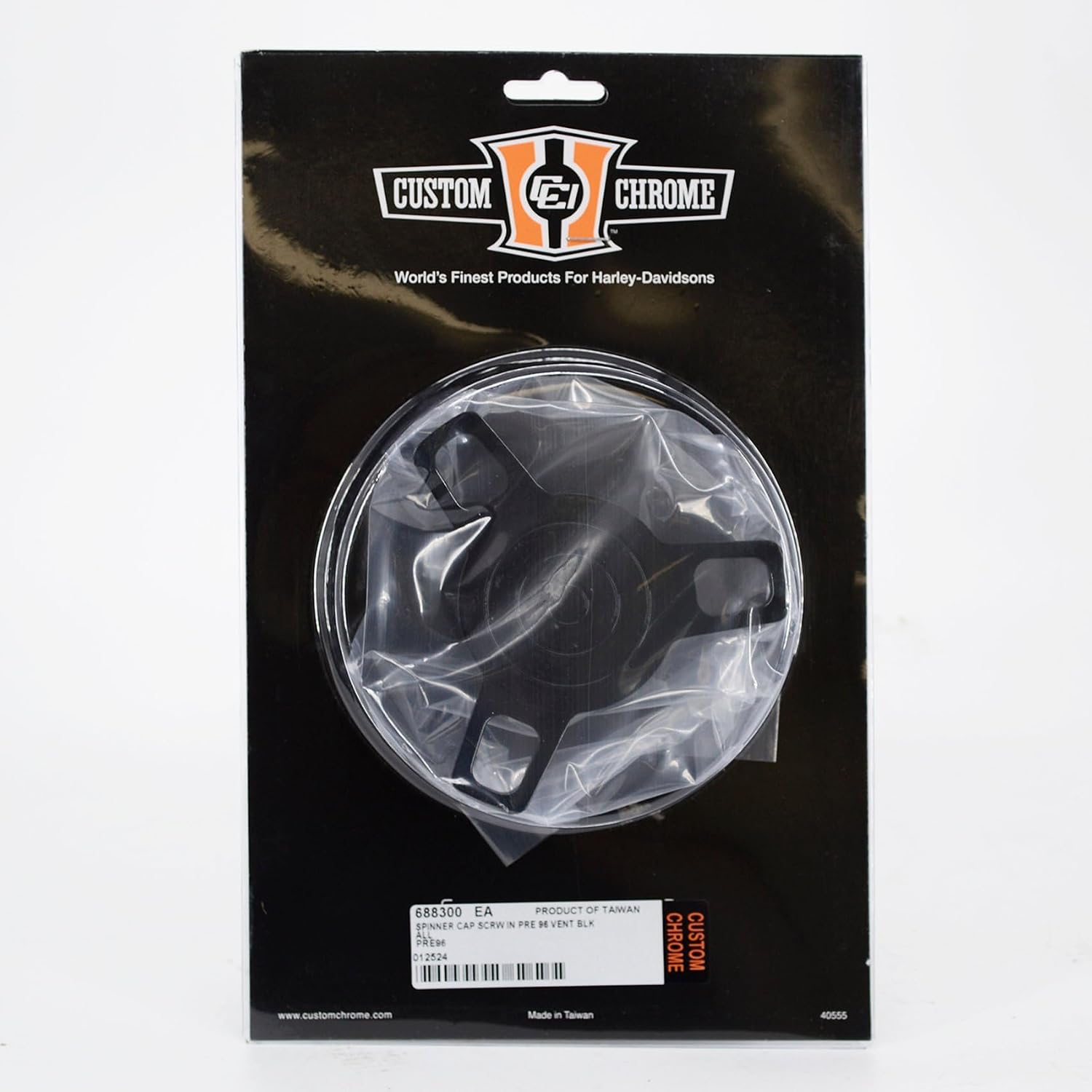 Black Spinner Screw in Style Vented Gas Tank Fuel Cap Fit For Harley 1982-1995