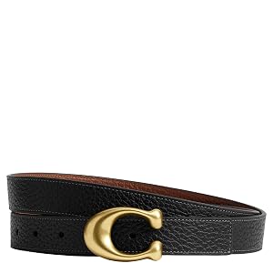 COACH 25mm Sculpted C Reversible Belt