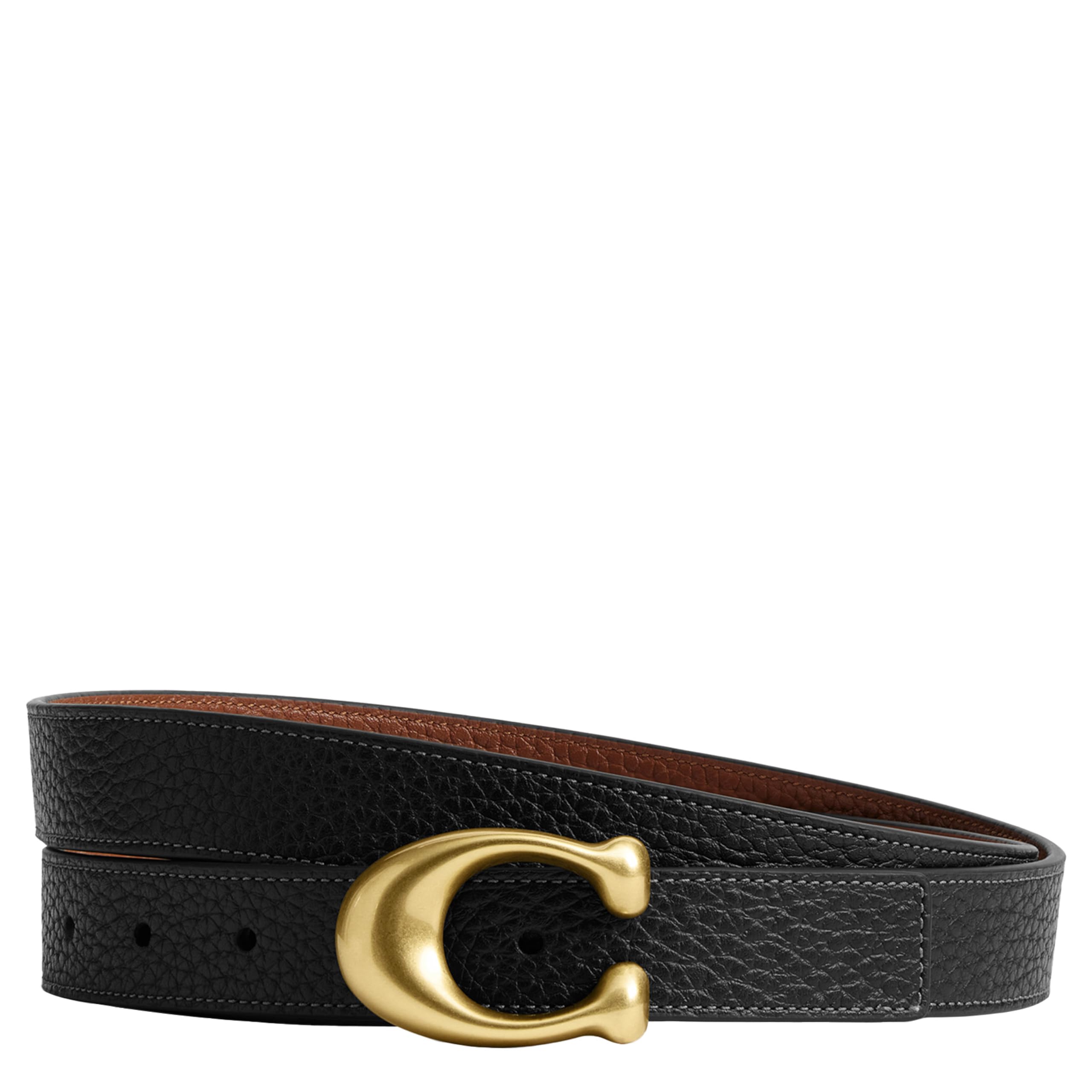 COACH 25mm Sculpted C Reversible Belt