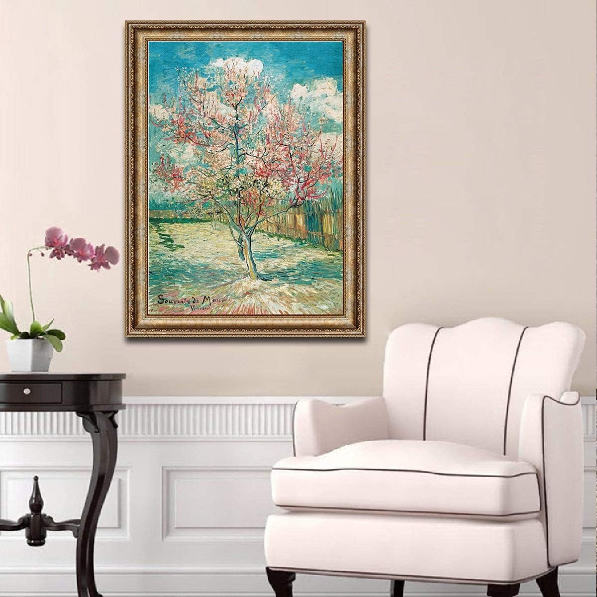 Jigsaw Puzzles for Adults 1000 Piece Pink Peach Tree in Blossom by Vincent Van Gogh 27.56 x 19.69 Inch Jigsaw Puzzles for Adults Educational Game Challenge Toy 1000 Pieces Puzzle for Adult Kid - Image 3