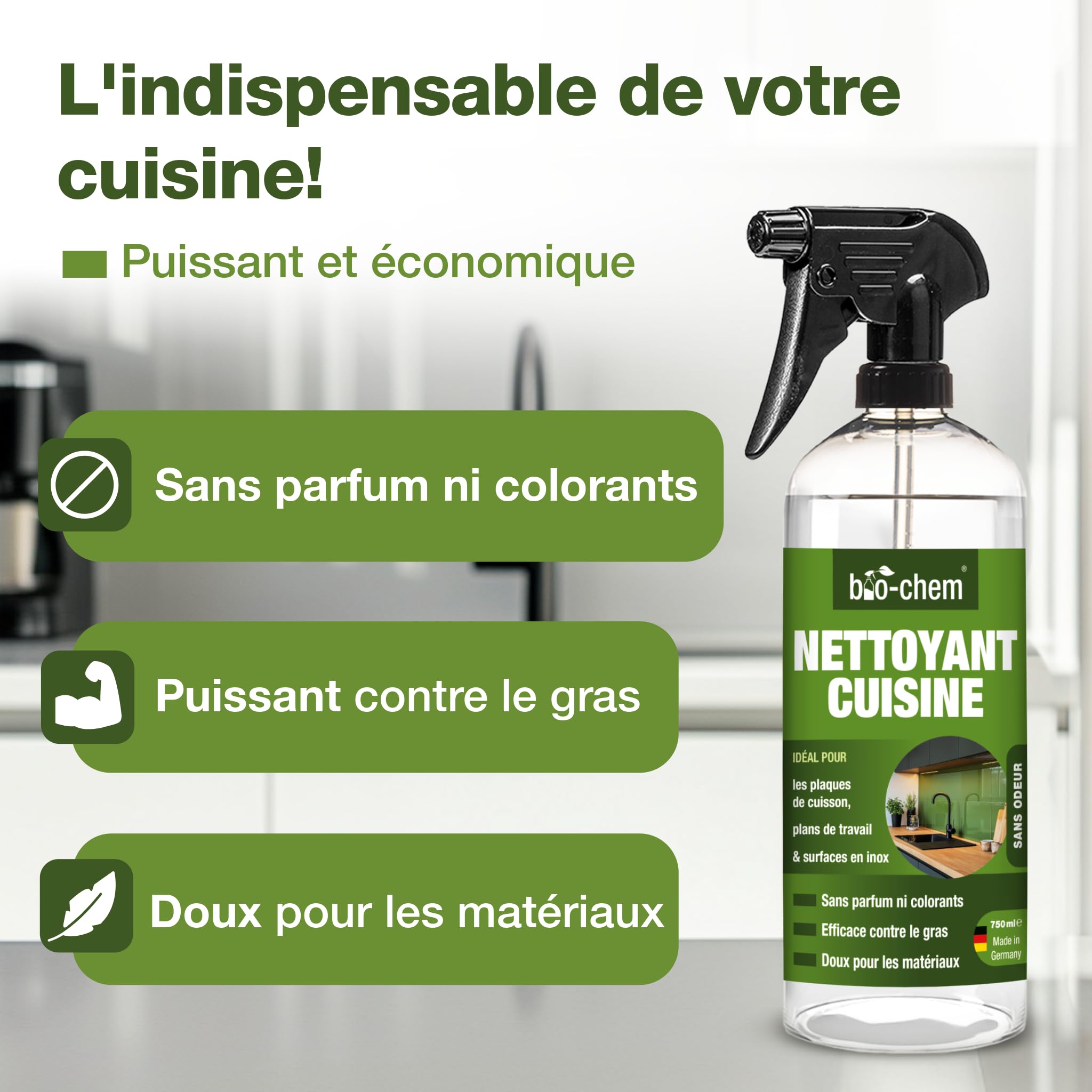 bio-chem Spray nettoyant dégraissant cuisine 5L