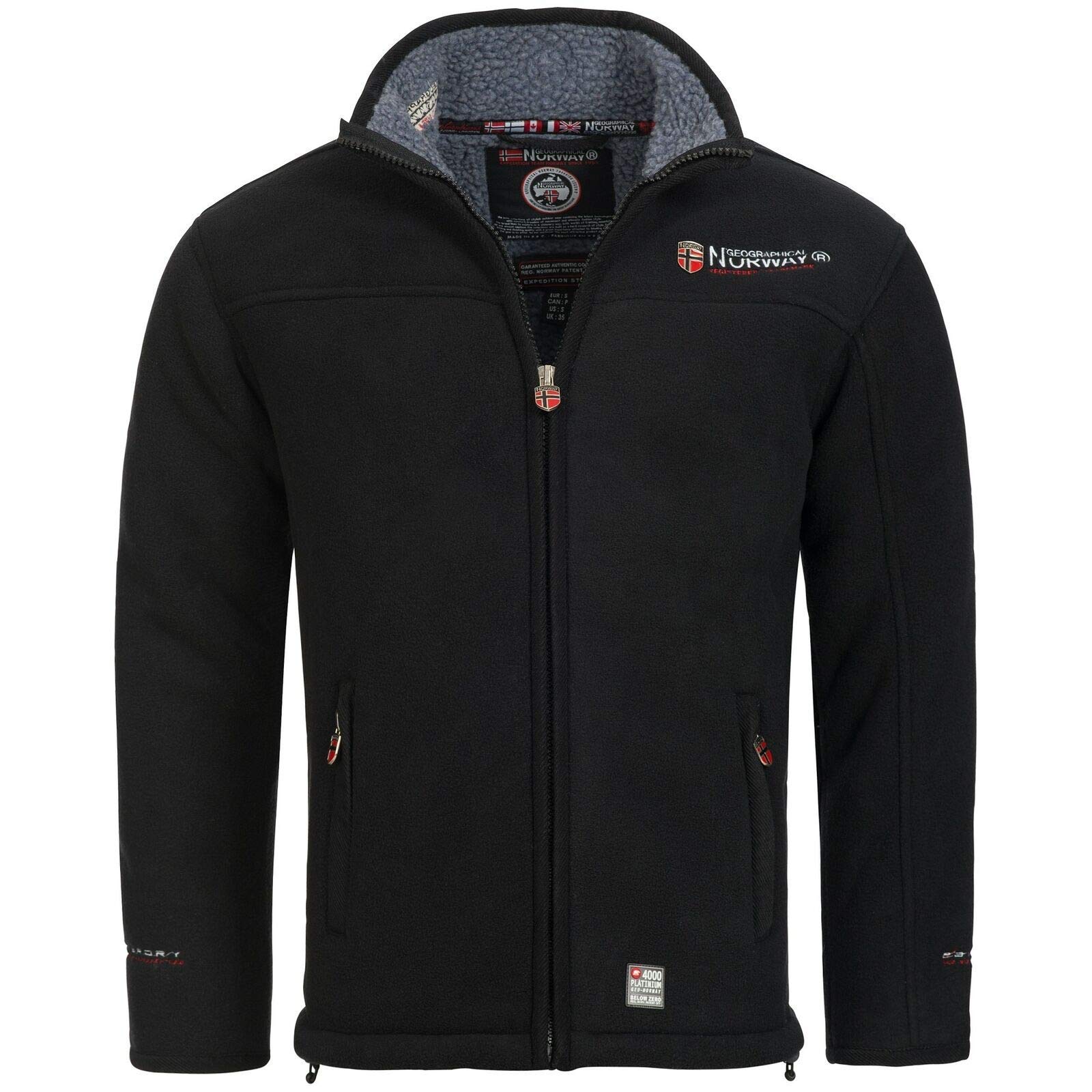 Geographical Norway UREKA Homme Veste Polaire Chaud teddyfell Doublure GR. S-XXXL