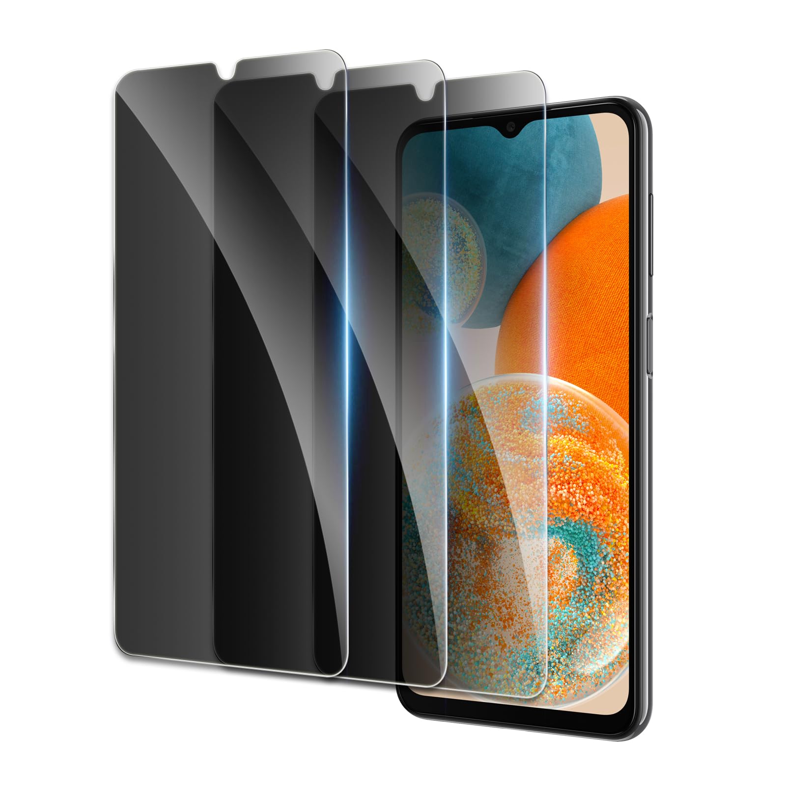 Pellicola protettiva per la privacy per Samsung Galaxy A23 4G/5G, accessori in vetro temperato infrangibile, pellicola in vetro temperato anti spia, compatibile con custodie, ultra resistente, durezza