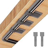 Vista 1 de Strong Hold Self-Adhesive Cable Management Under Desk - 40 PCS Cord Organizers, Adjustable Hook and Loop Cable Ties, Reusable Cord Holder, Cable