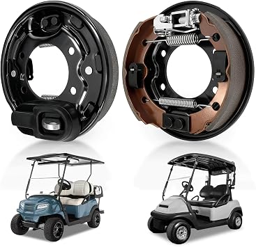 Club Car Brake Assembly with Driver and Passenger Side Rear Brake Cluster Fits Club Car DS & Precedent 1995-UP and Tempo 2018-up Golf Cart, Durable Club Car Brakes OEM Replacement 101823301/103380202