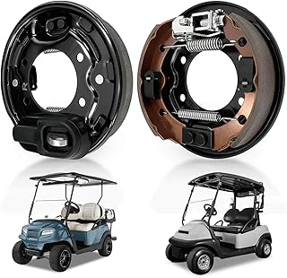 Club Car Brake Assembly with Driver and Passenger Side Rear Brake Cluster Fits Club Car DS & Precedent 1995-UP and Tempo 2018-up Golf Cart, Durable Club Car Brakes OEM Replacement 101823301/103380202