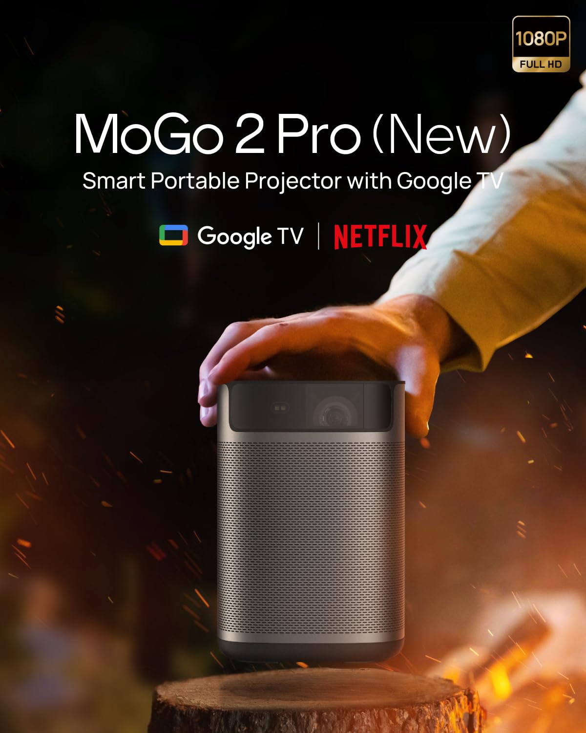 XGIMI MoGo 2 Pro (New) Smart Portable Projector, 1080P Mini