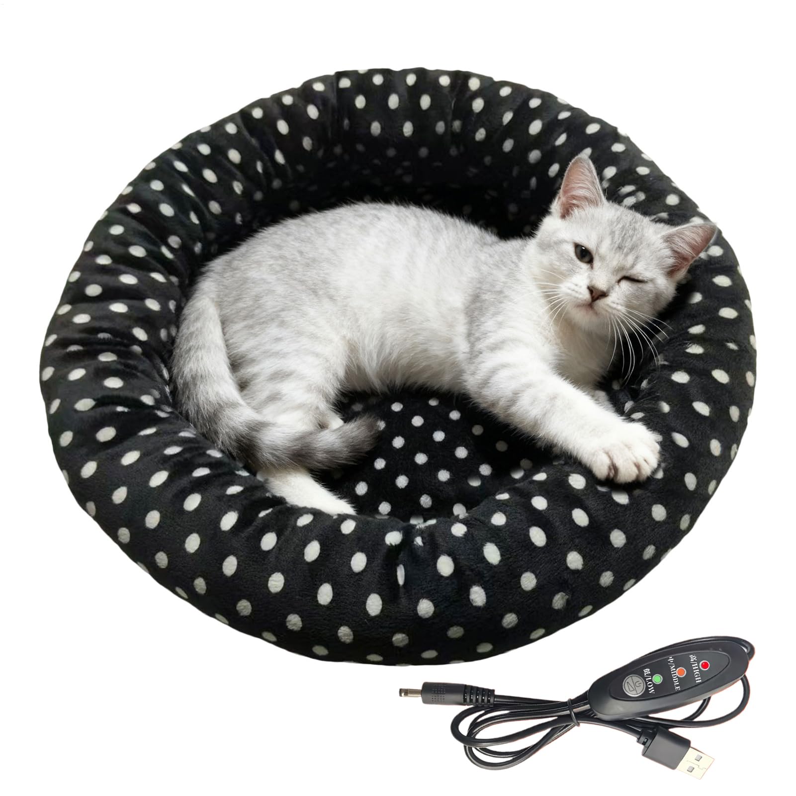 Oreiller chauffant USB pour chat et lapin parfait pour réchauffer les siestes au salon