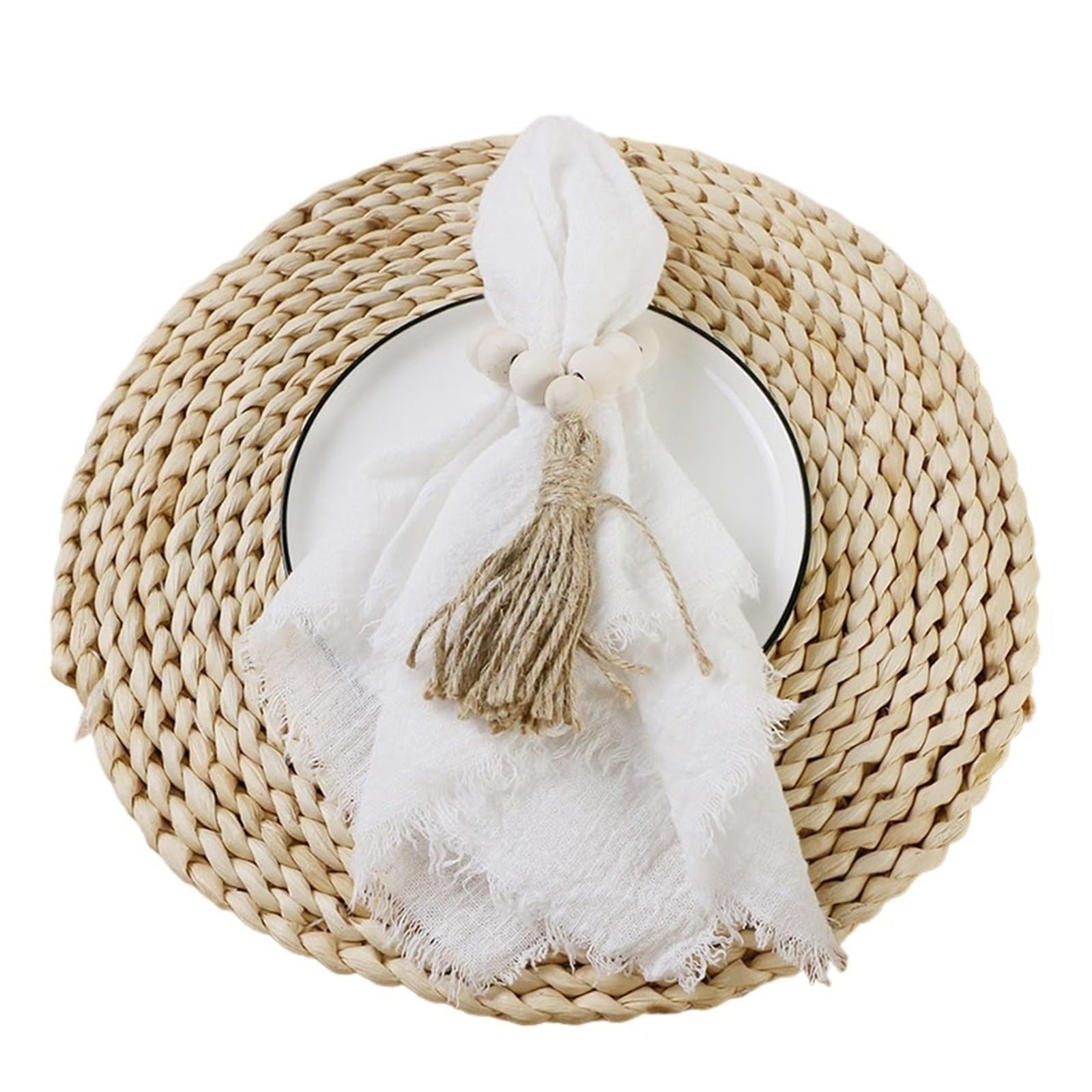 Tovaglioli In Mussola 50 pezzi 43x43 cm tavolo da pranzo arredamento rustico mussola strofinacci garza di cotone retrò, tovaglioli nozze(Color 5)