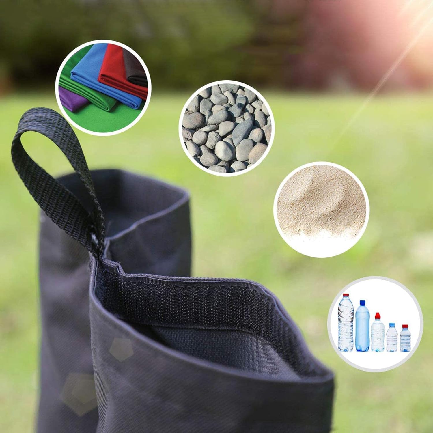 4 Pack Gazebo Weightbags, Heavy Duty Gazebo Sandbags Waterproof