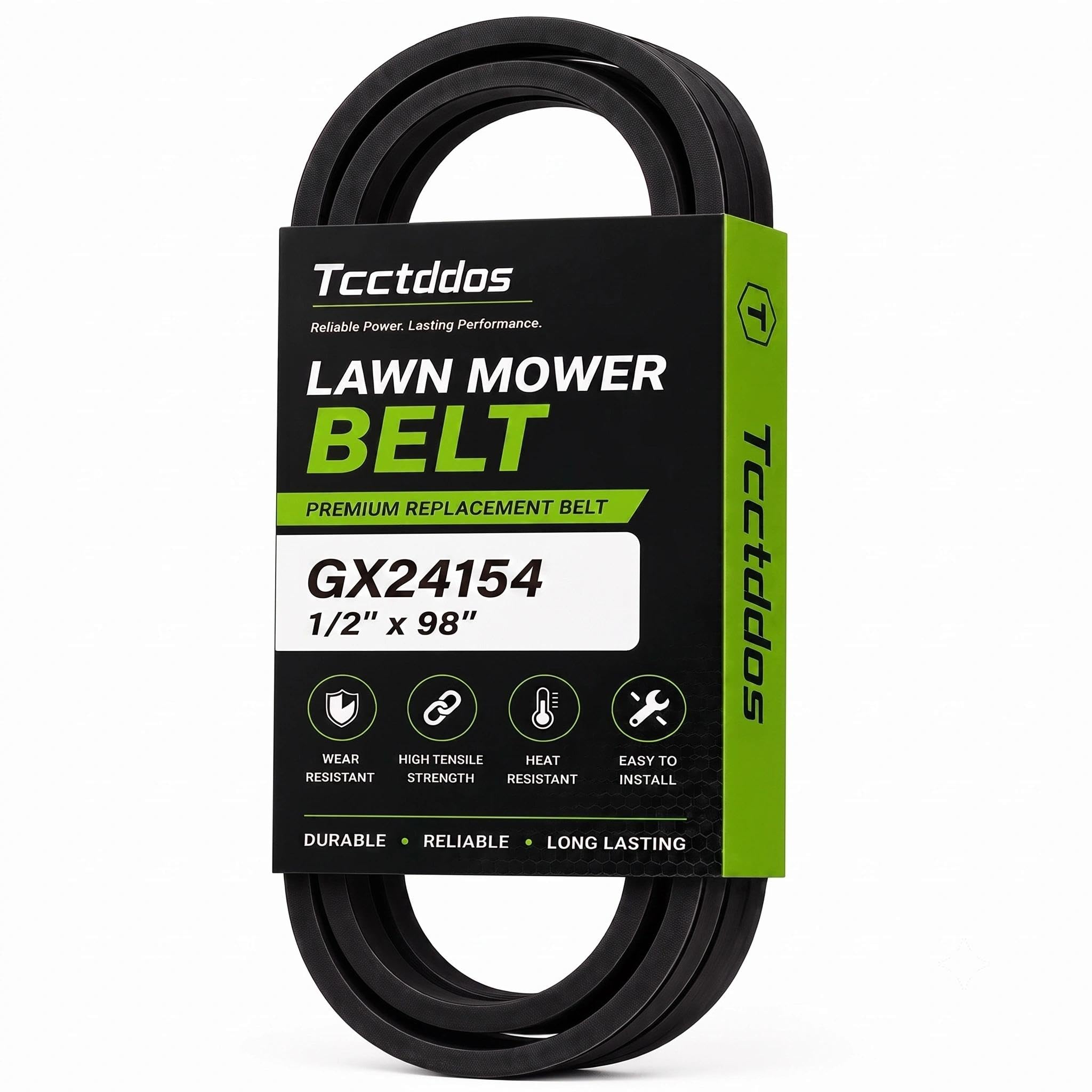 GX24154 Lawn Mower Drive Belt 1/2" x 98" for John Deere Models