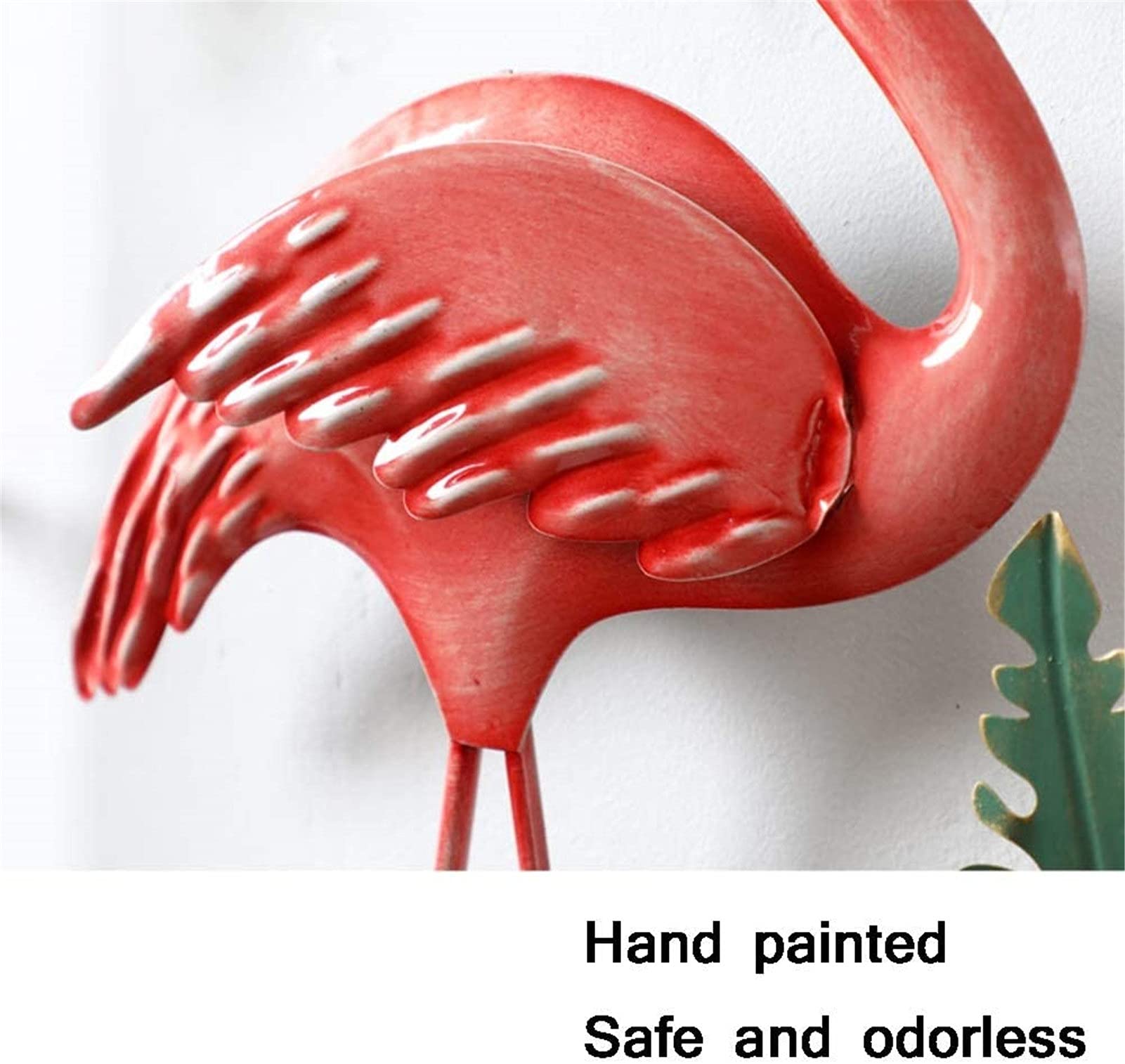 Decorazione Muro Fenicottero In Metallo - Targa Esterna Per Giardino, Camera O Recinzione