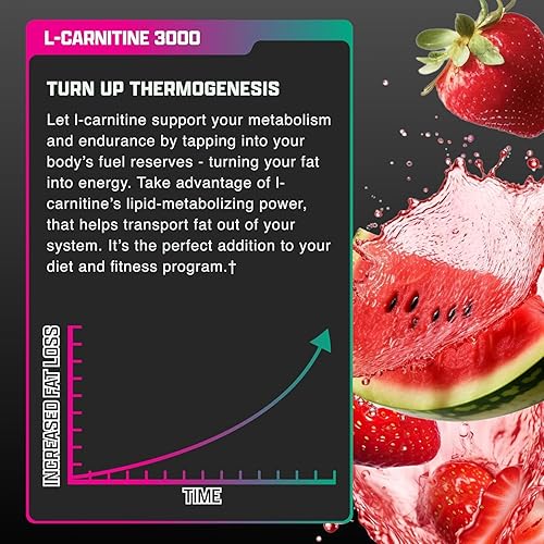 Miniatura 5 de Nutrex Research Carnitina líquida 3000  (sandía fresa)  Líquido de carnitina L premium, sin estimulantes, 31 porciones