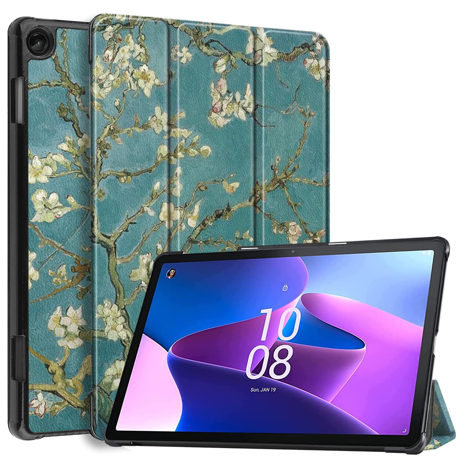 Robustrion Trifold Flip Stand Hard Back Case Cover for Lenovo Tab M10 FHD 3rd Gen 10.1 inch Cover (TB-328FU / TB-328XU) - Aqua (B0B87N5T1X) Amazon Price History, Amazon Price Tracker