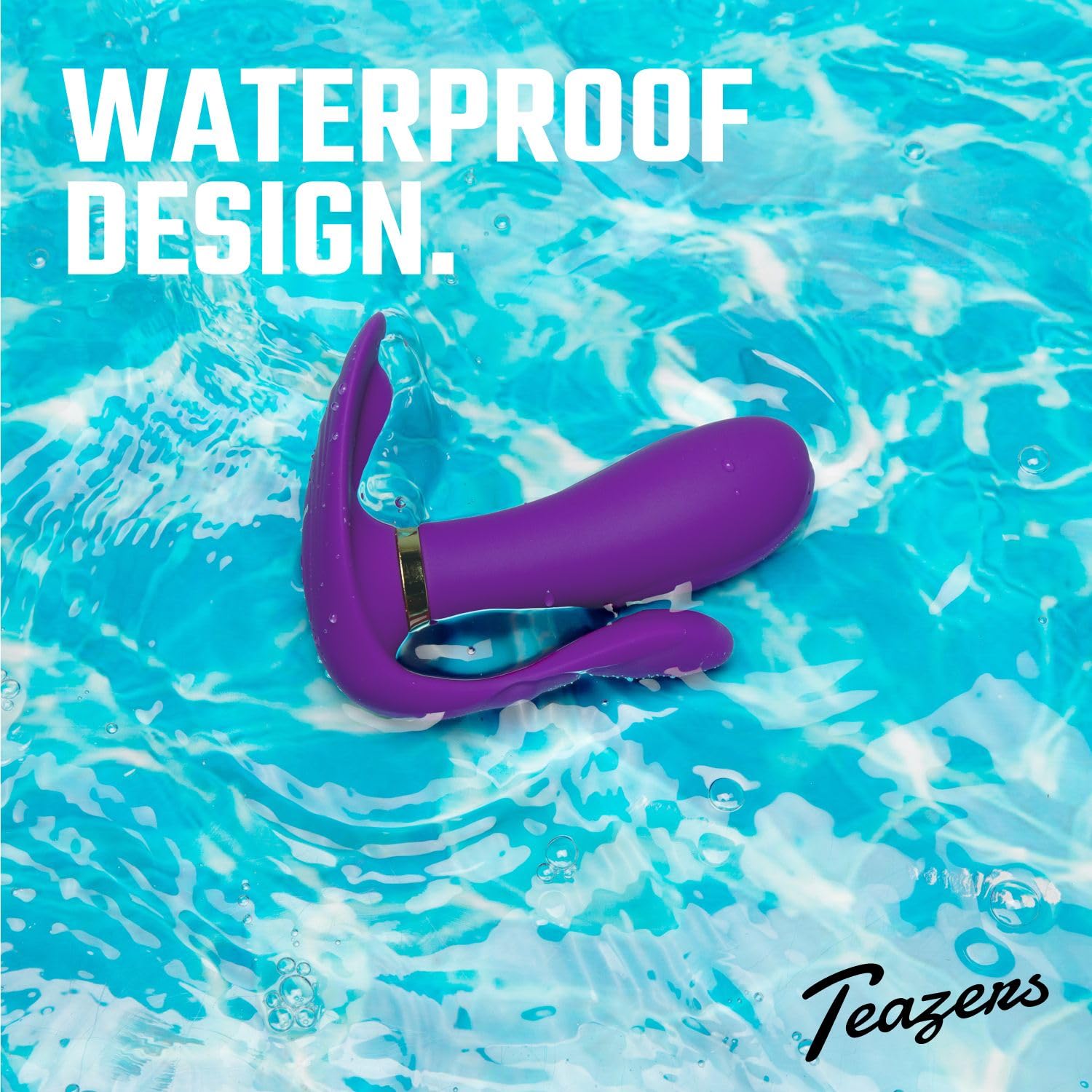 Teazers Purple Pleaser Vibrador - Vibrador de Triple Sexo para Vagina, ano y Clítoris con Estimulador del punto G (Púrpura)- Vibrador de Control Remoto Recargable 3 en 1 con Batería - Morado
