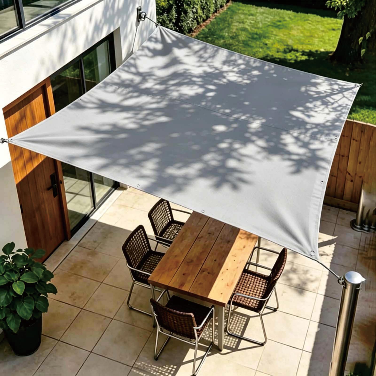 Voile d'ombrage résistant aux UV et déchirures avec toile PES étanche
