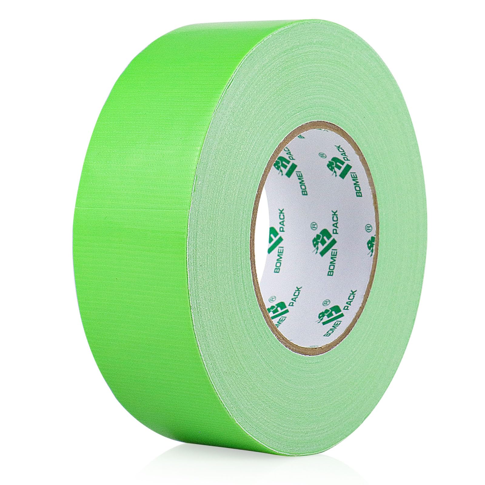 BOMEI PACK 1 Roll Grass Green Duct Tape 50mm x 50m Reinforced Gaffer Tape Waterproofing Ducts Fixing Heavy Duty Moving Boxes Sealing Strapping DIY Decoration labeling