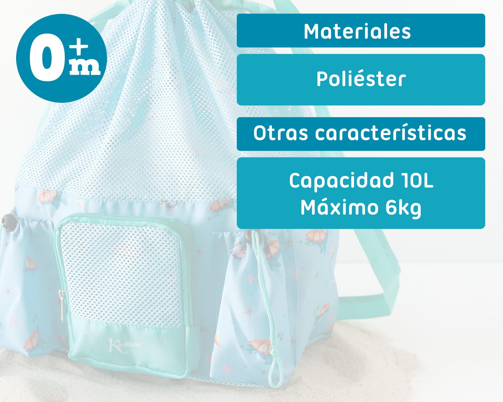 Kiokids Bolso De Playa Tortugas Azul