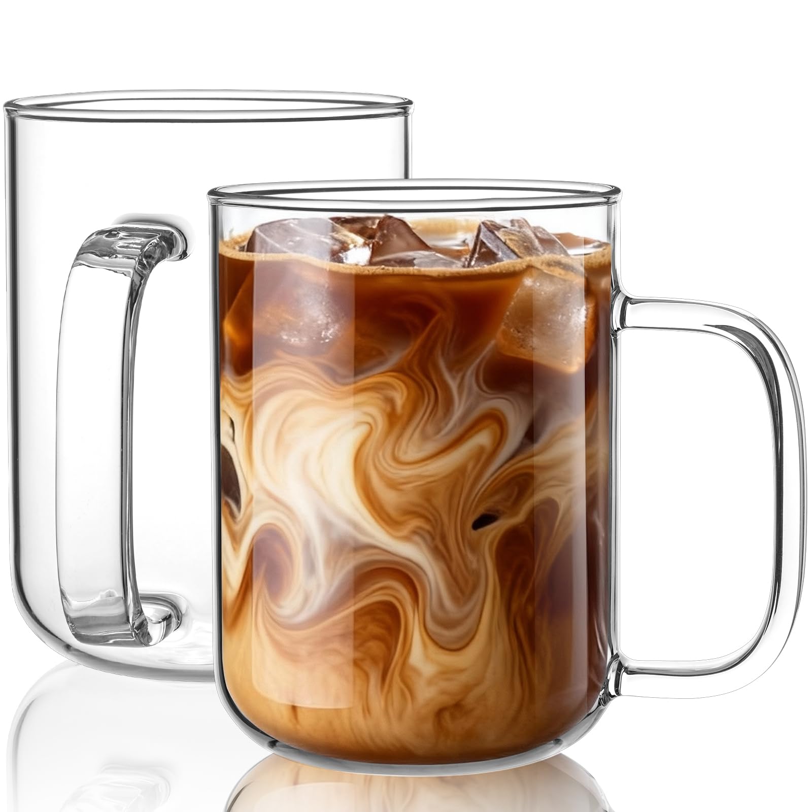 BWODYAY Borosilicate Glass Mugs