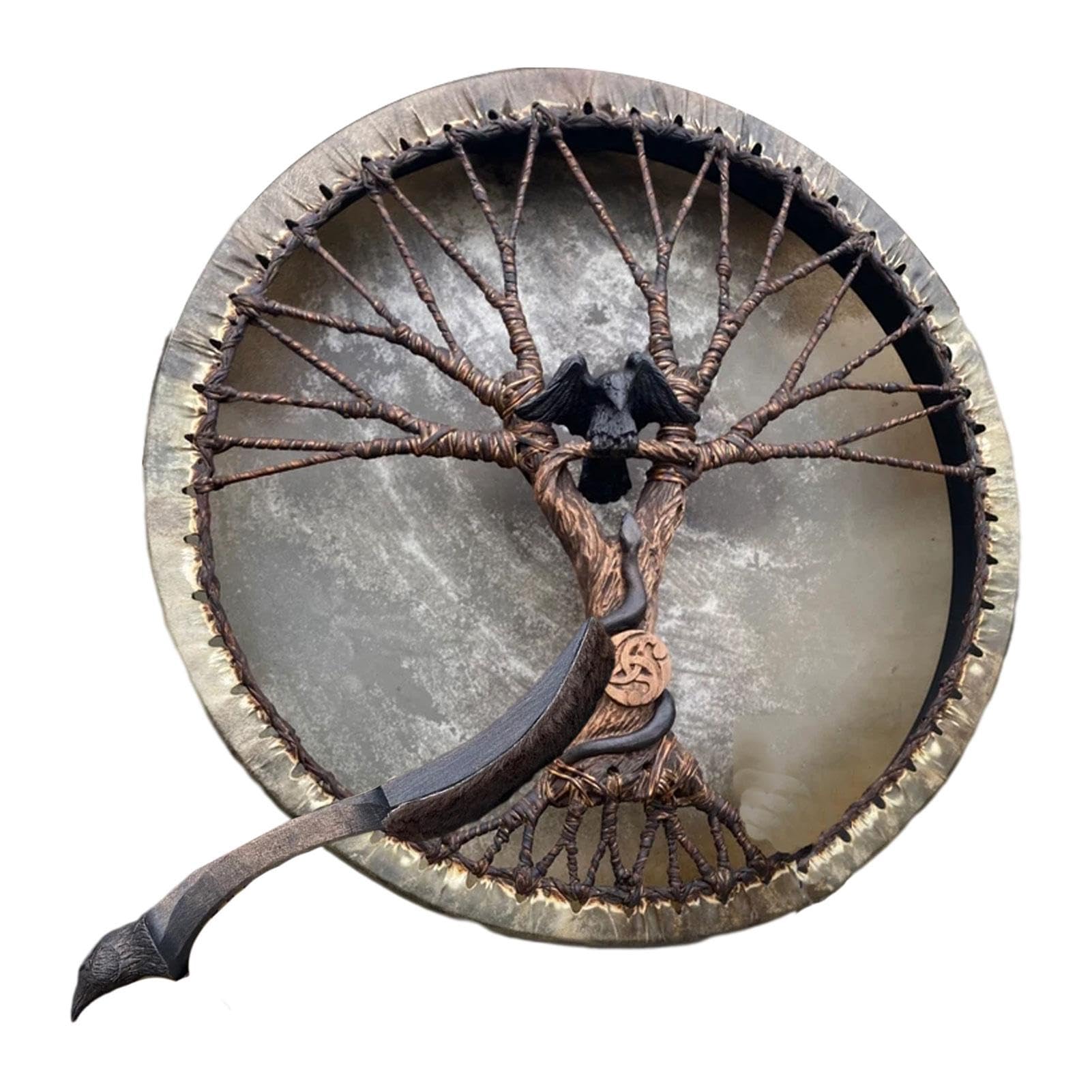 Schamanische Trommeln,Schamanentrommel Lebensbaum Sibirische Trommel Schamanische Trommel Hand Drum Schamanentrommel,Schamanentrommel Lebensbaum Sibirische Trommel