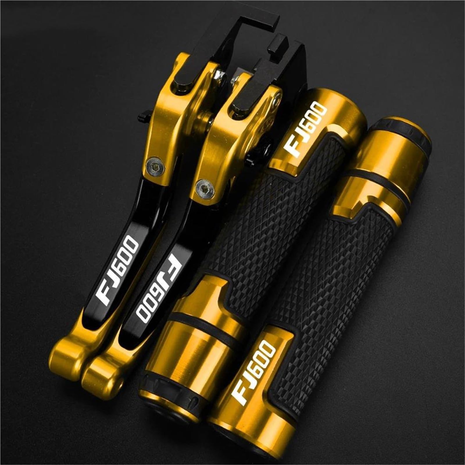 GQUIKGW Replace Motorcycle Extendable Adjustable Clutch Brake Levers Controller Lever Handle Motorcycles for Y-AMAHA FJ600 1986-1998(Yellow 2)