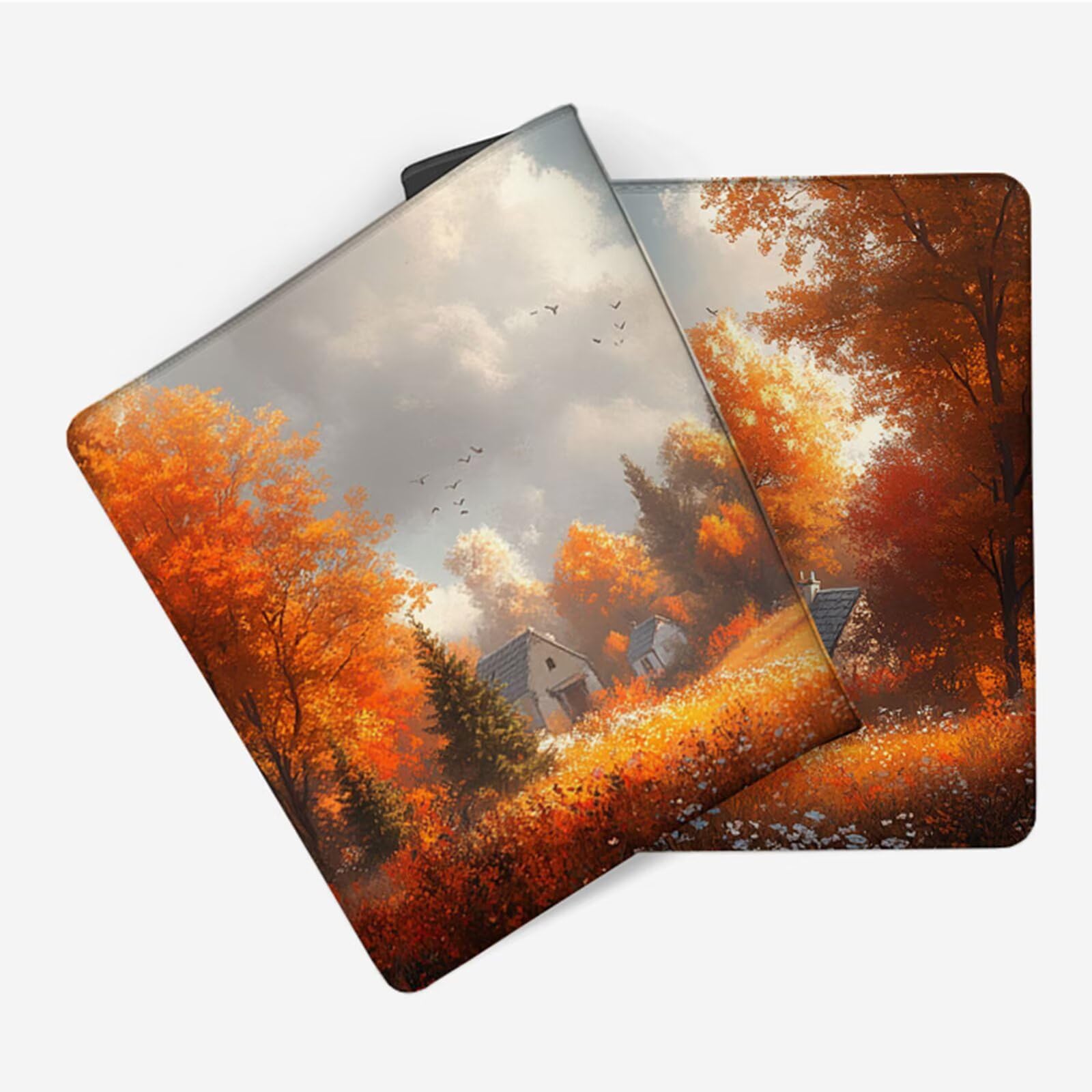 Podkładka pod mysz do gier kolor pomarańczowy podkładka pod mysz XXL 1600 x 800 x 3 mm, podkładka pod mysz z krajobrazem podkładka na biurko duże ze zszytymi krawędziami do akcesoriów PC do gier