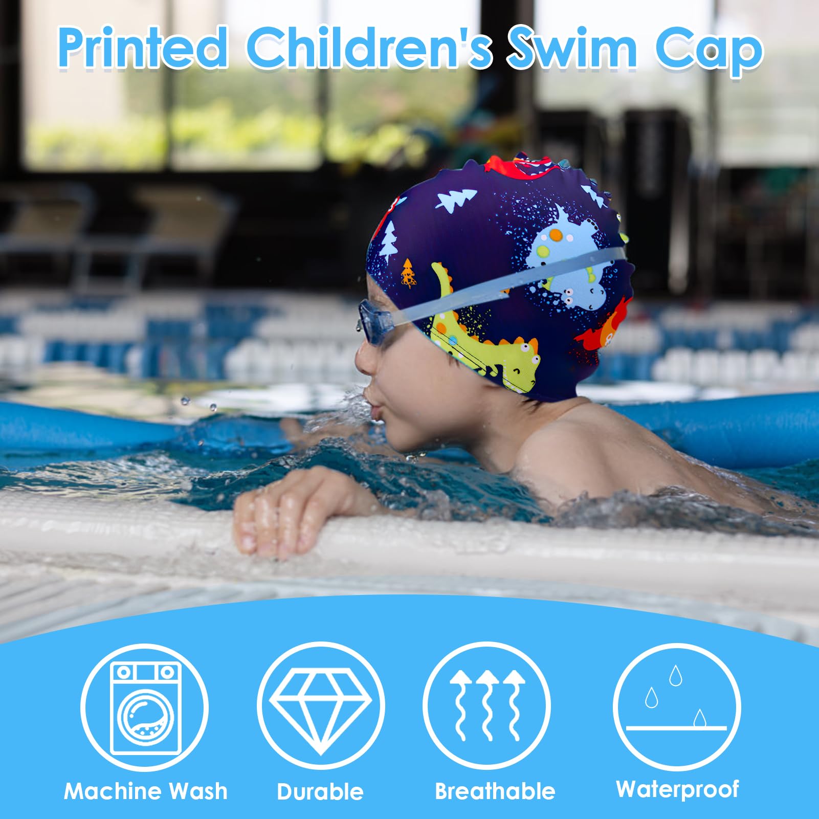 Bonnet De Bain Bebe Lot De 2 Bonnets De Bain Pour Tout-petits, Bonnets De Bain En Bonnet De Bain Enfant Tissu Bonnet De Bain Bebe Lot De 2 Bonnets De Bain Pour Tout-petits, Bonnets De Bain En Bonnet De Bain Enfant Tissu