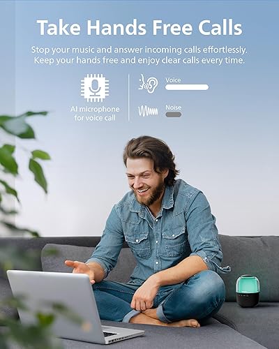 Miniatura 4 de Philips S2108 - Altavoz Bluetooth portátil, 5 W RMS, tiempo de reproducción 7H, emparejamiento estéreo TWS, efectos de luz LED, carga USB-C, graves
