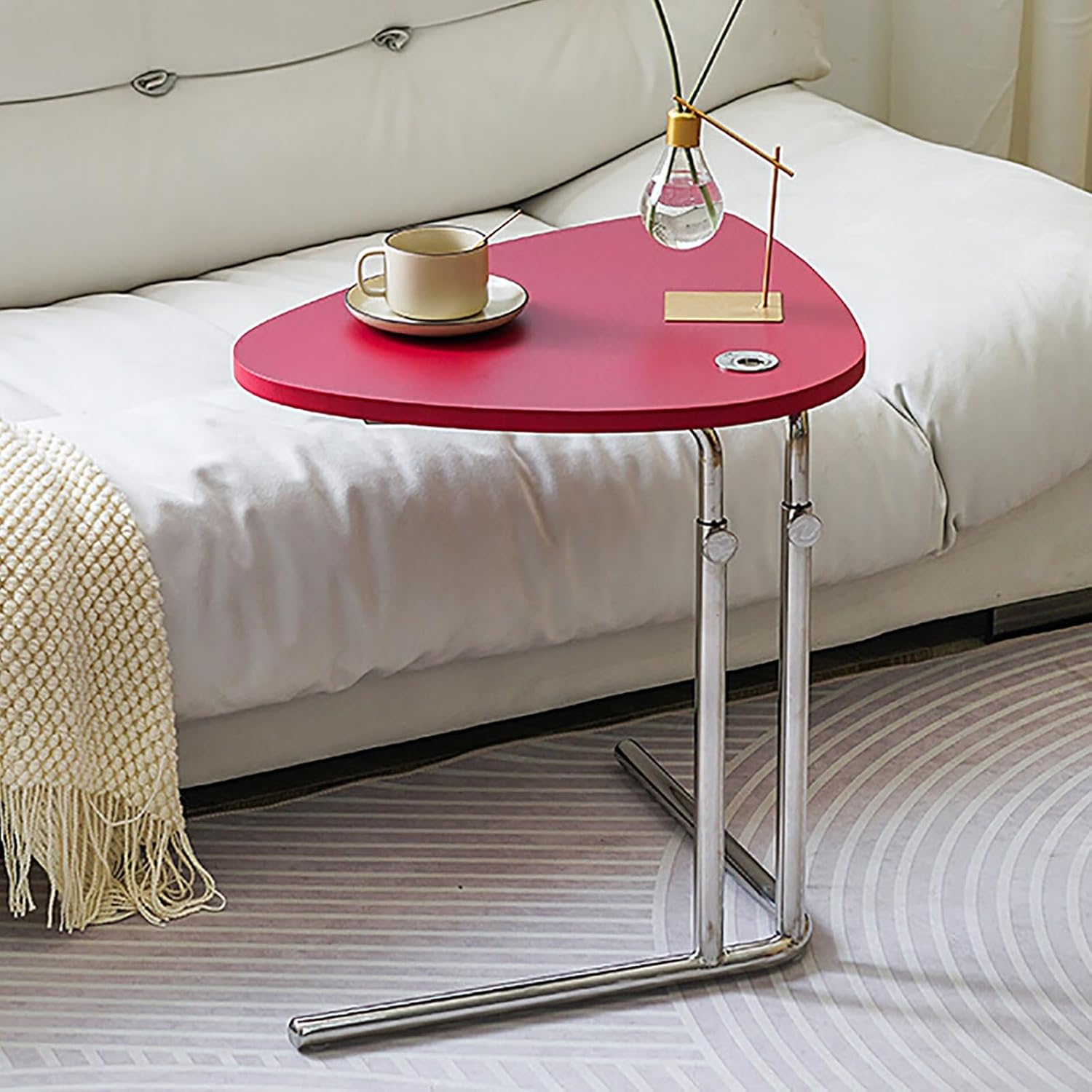 Side Tables Living Room Small Narrow Side Table for Small
