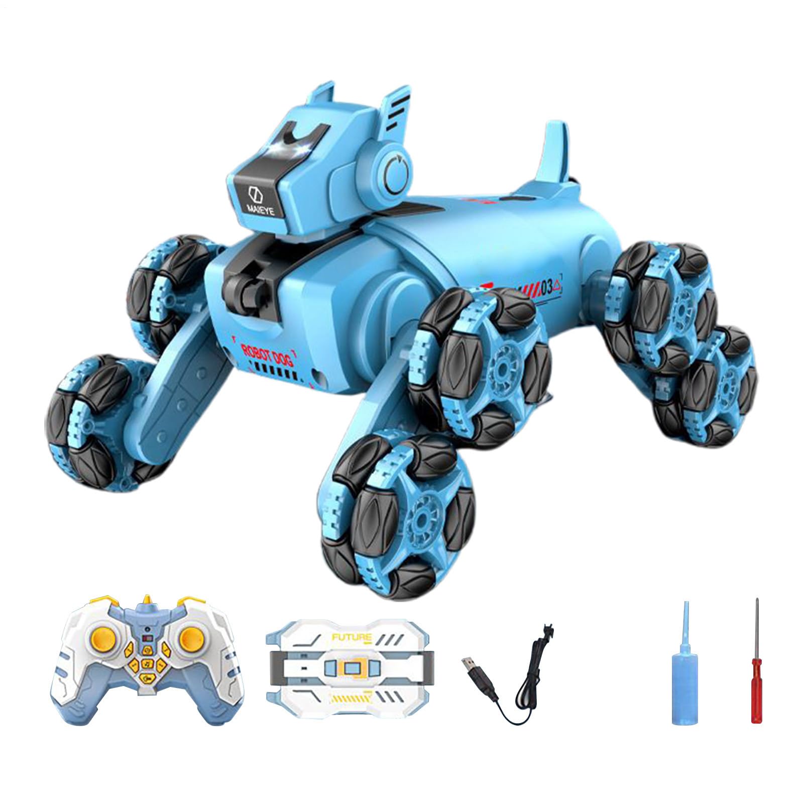 Cane robotico, cani robotici per bambini Smart 8WD acrobatico cani robot