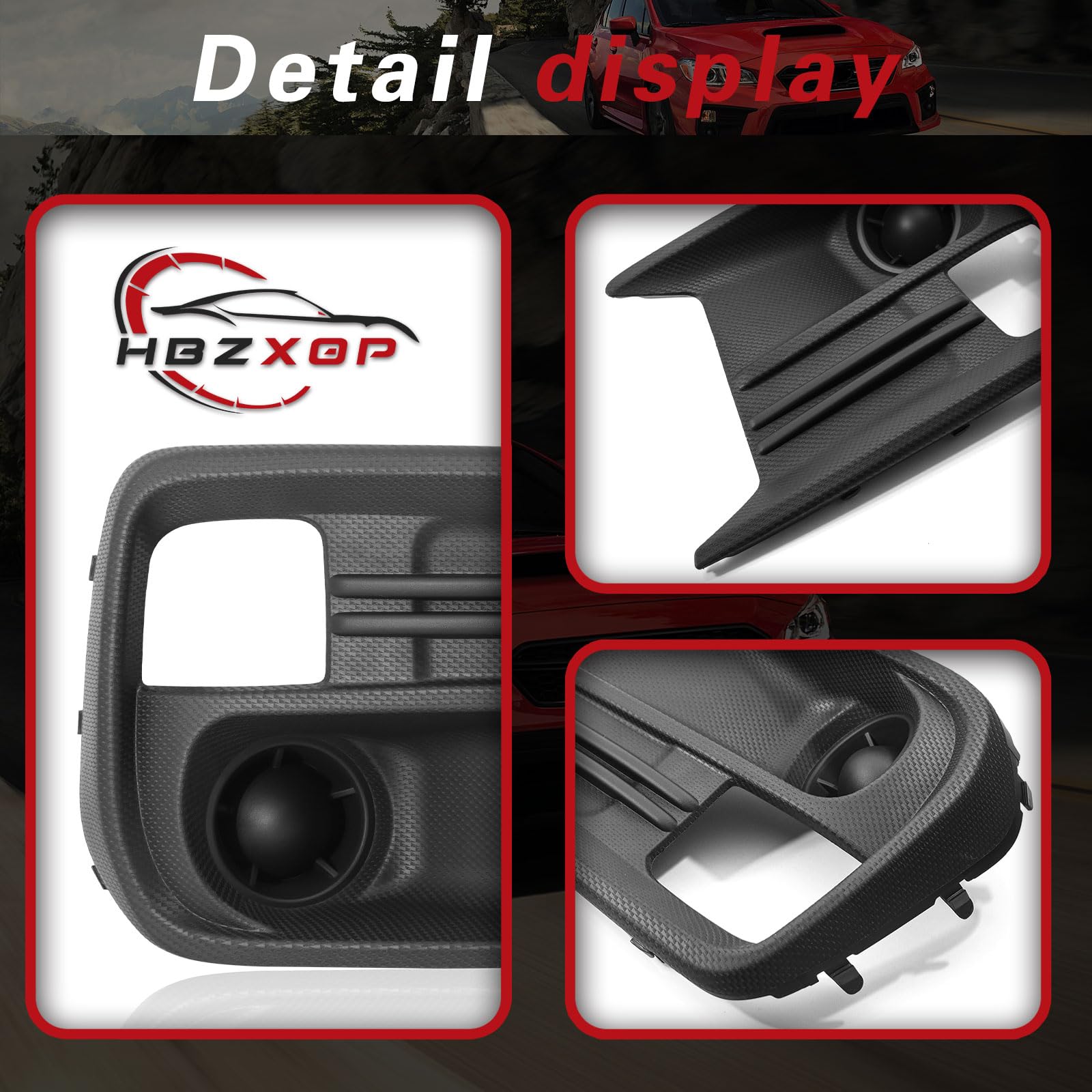 Amazon | Hbzxqp フォグライトカバー 2018-2021 スバル WRX/STI 交換用