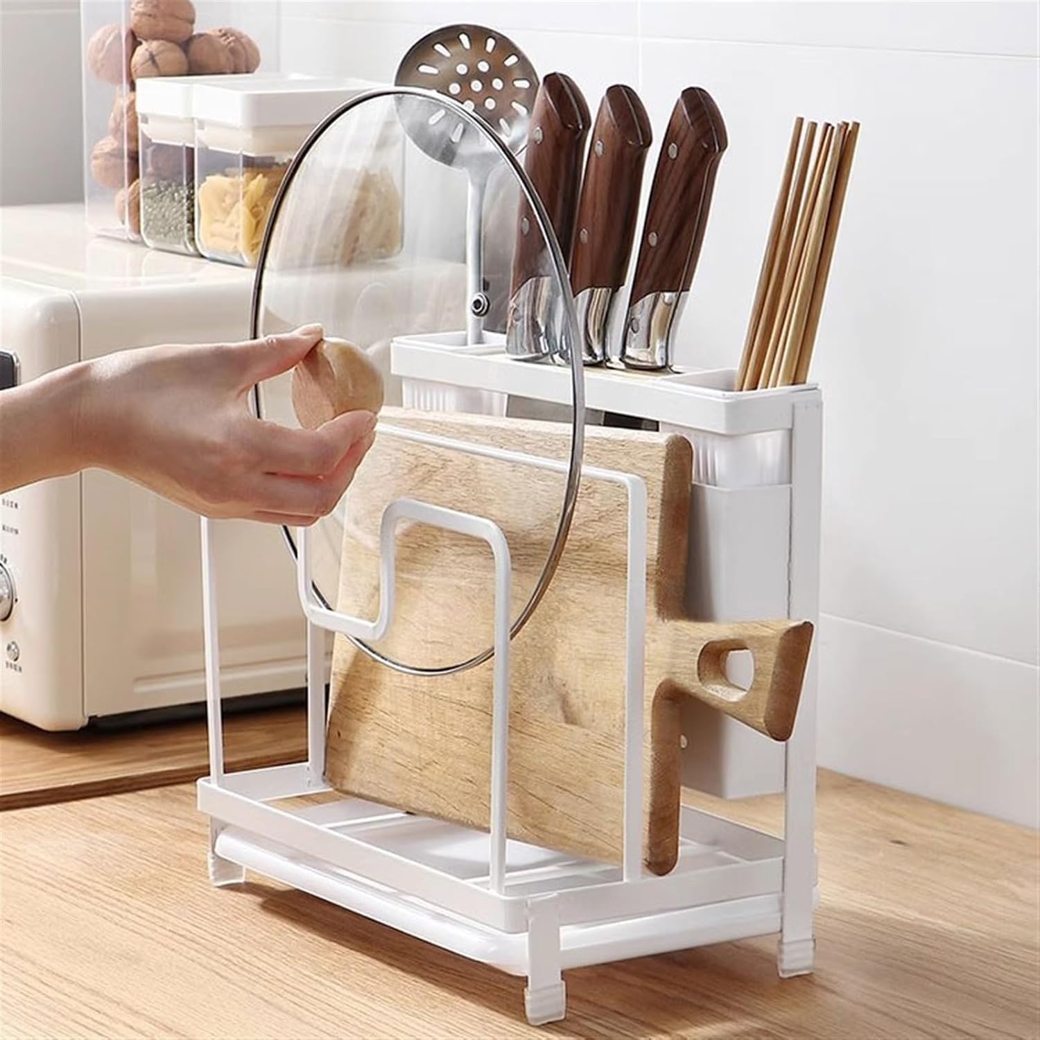 Portataglieri Acciaio al Carbonio 26cm Multifunzione(coffee) | Design multifunzione, taglieri e utensili, acciaio al carbonio per robusto, per stile , per facile pulizia