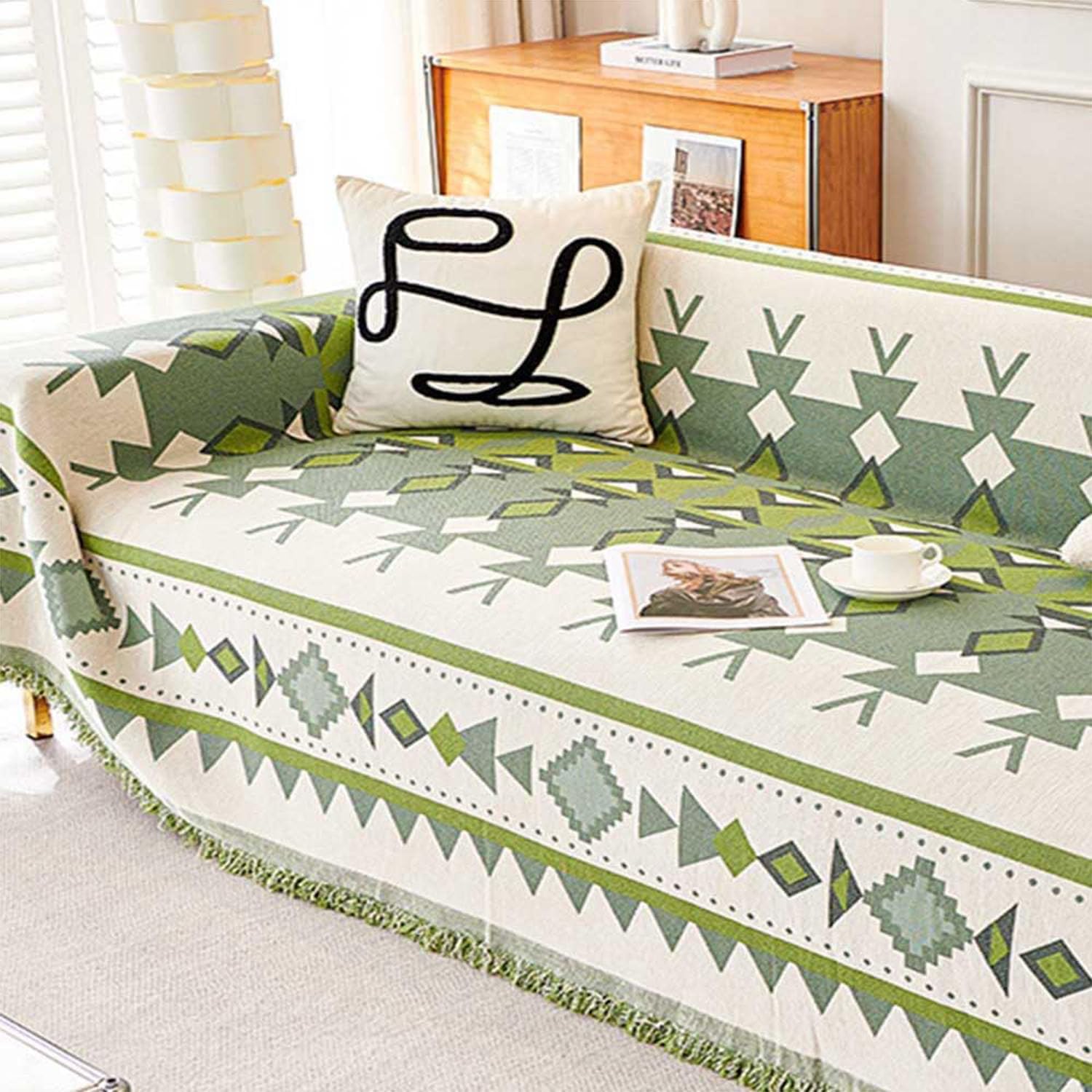 Sofa Throws Extra Large Throws for Settees Non Slip Sofa Throws, Washable for Bedspreads Armchairs Bed Settees Couch,01,180X130cm