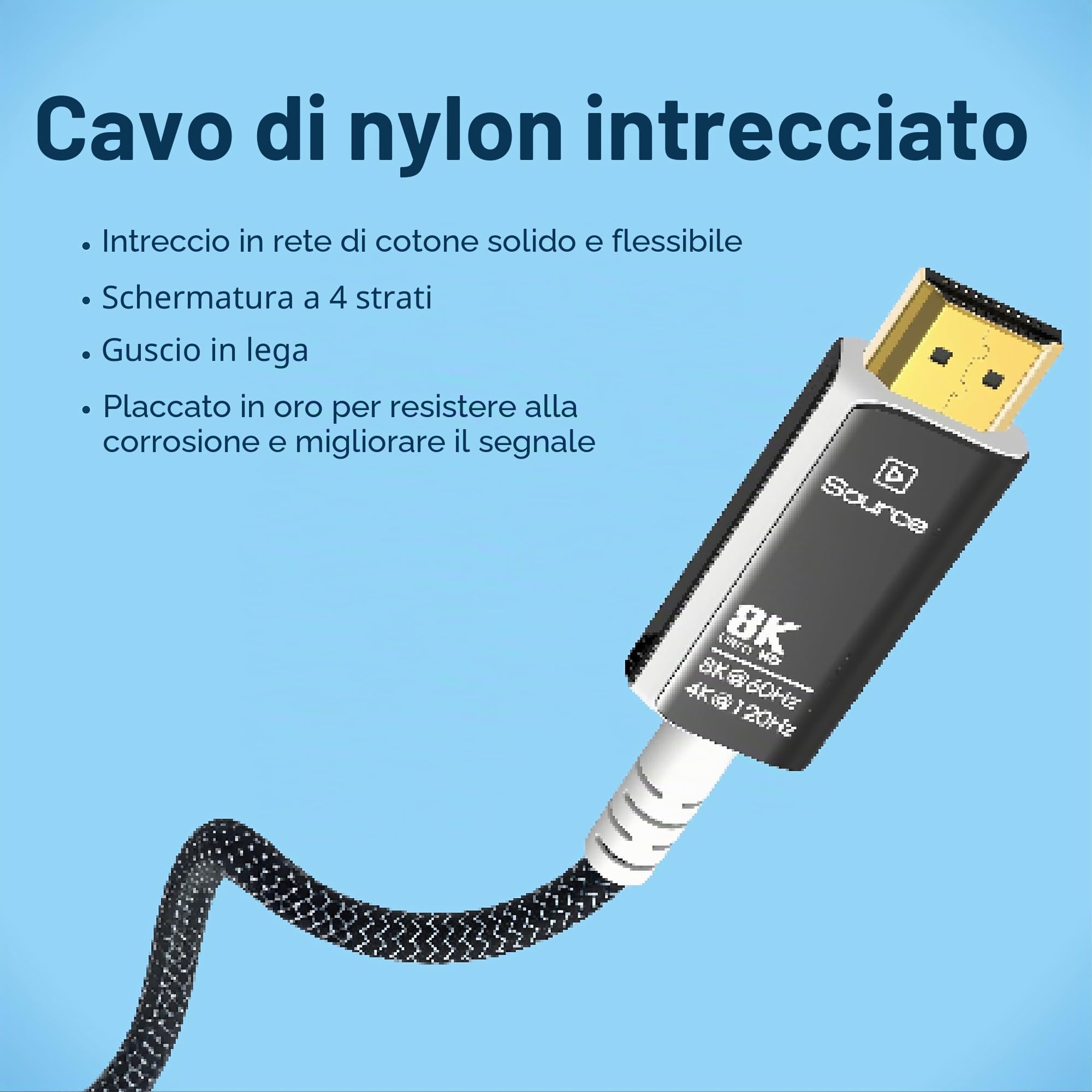 MMOBIEL Cavo in Fibra Ottica HDMI 8K 15m - 48Gbps Ultra High Speed - 8K@60Hz, 4K@120Hz, HDR Dinamico, ARC/eARC, HDMI 2.1, HDCP 2.2/2.3 - Compatibile con PS5/4, Xbox One, Laptop, Blu-ray, TV ecc. Nero