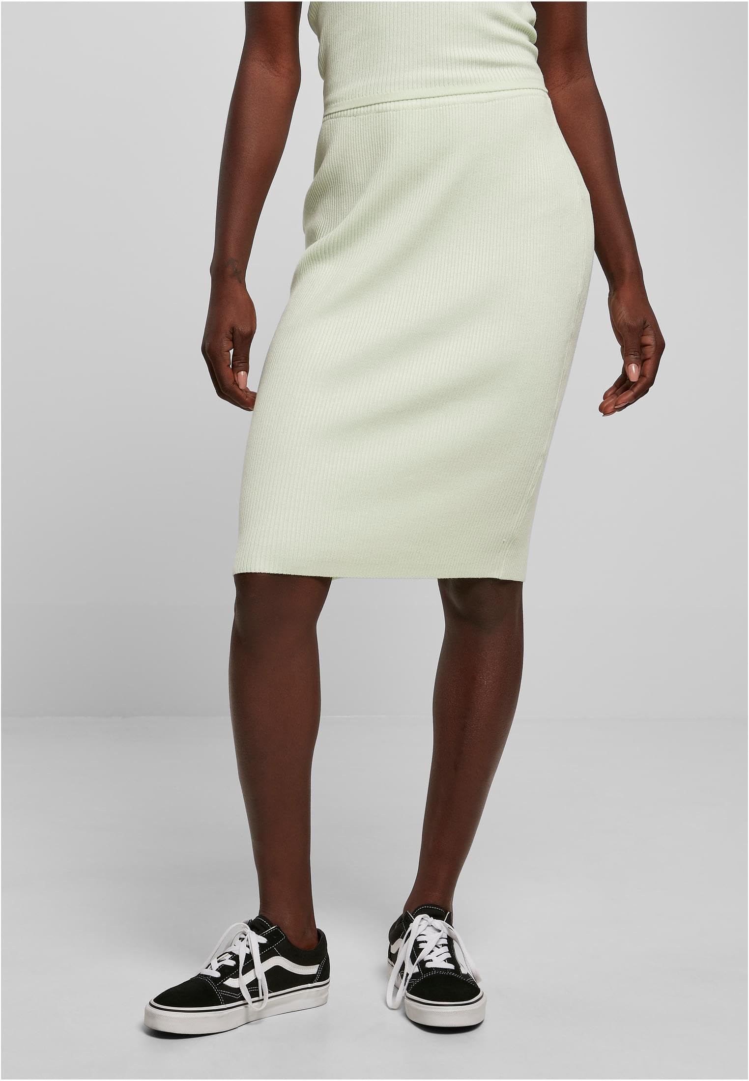 Urban Classics Skirt Kobiety Ladies Rib Knit Midi Skirt
