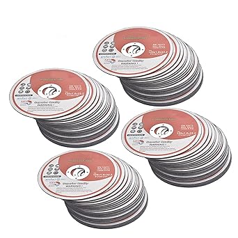 ALL-CARB 100 Pack 5 Inch x 0.040 Inch x 7/8 Inch Cutting Wheel Metal and Stainless Steel Cut Off Wheels Thin Metal Cutting Disc Fit For Angle Grinders