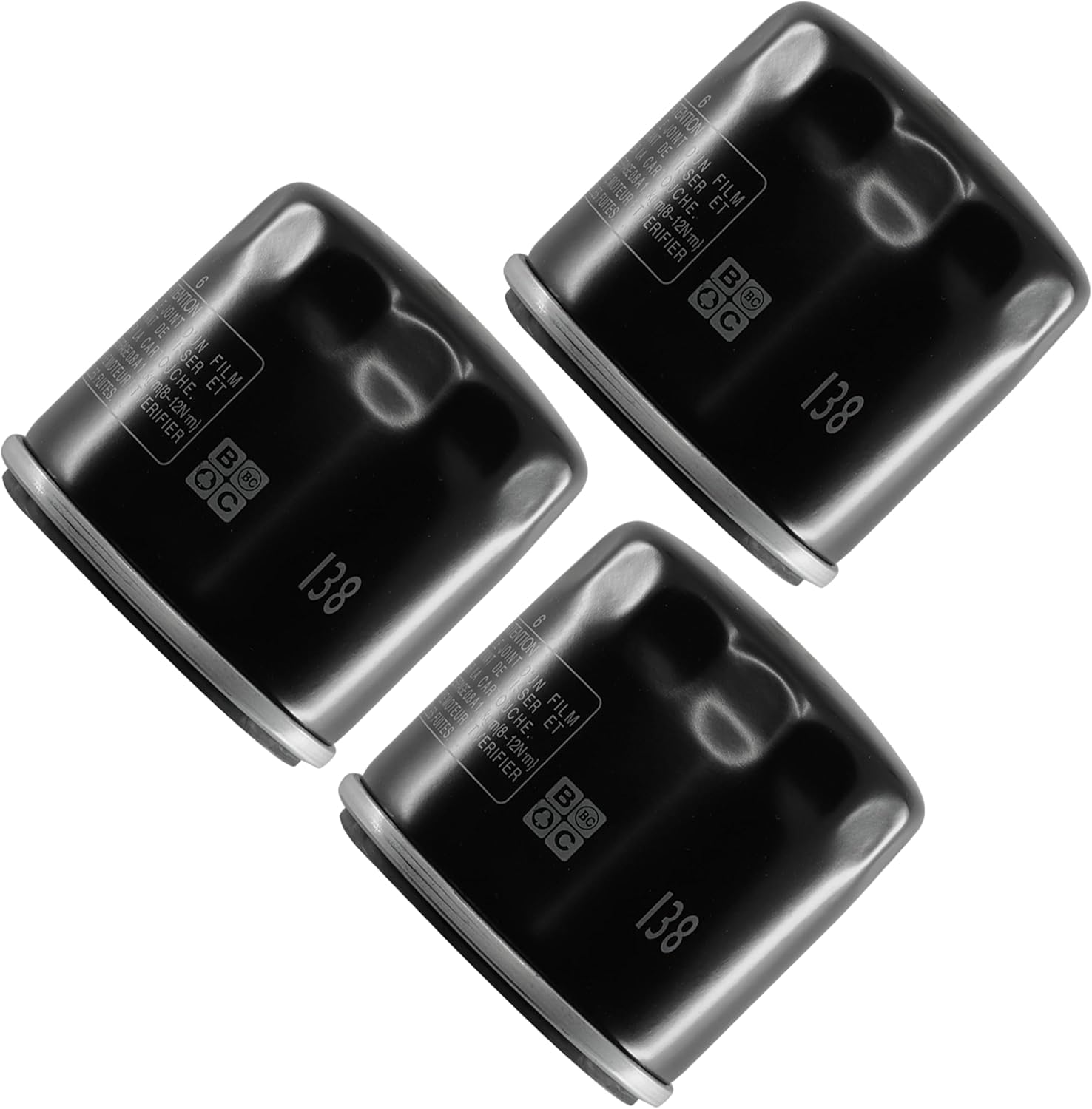 Caltric 3 Pack Oil Filter Compatible with Suzuki 1000 Dl1000 V-Strom Dl-1000 Touring Adventure 1000 2002-2010 2012 2013