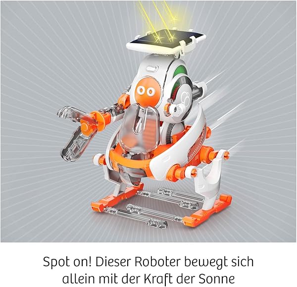 Besuche den Kosmos- KOSMOS 621247 Solar Bots, Baue 8 Solar-Modelle, Bausatz für Solar Roboter mit Solarenergie-Antrieb, Solarzelle mit Motor, Experimentierkasten für Kinder ab 8-12 Jahre in use