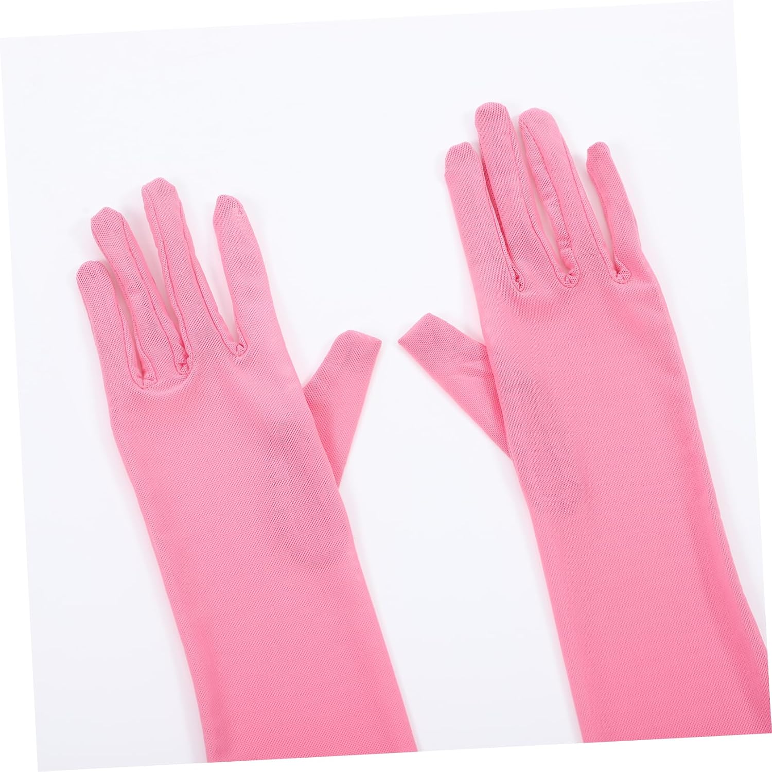Ipetboom 1 Pair Long Elbow Wedding Party Gloves Stretchy Elastic for Evening Tea Party Banquet