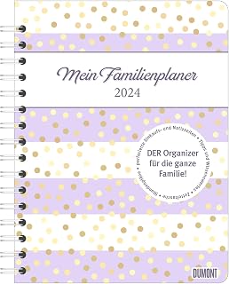 DuMont Kalenderverlag Familienplaner-Buch Pattern 2024 17,5x23,1: Diary