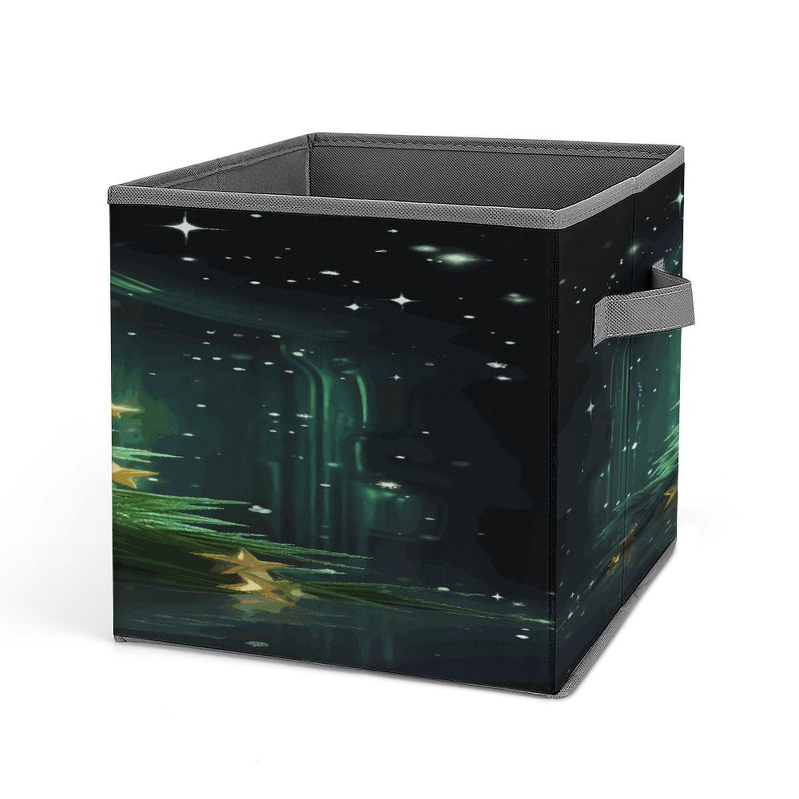 Fekiloot Style Green Christmas Tree Storage Bins Storage Baskets